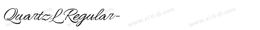 QuartzL Regular字体转换